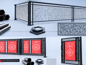 Inspirasi Elegan Teralis, Pagar, dan Balkon dengan Pipa Hexa & Laser Cutting Modern