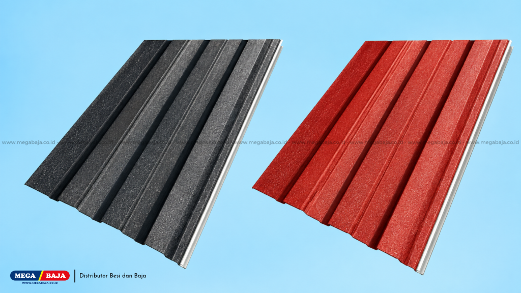 Pladimet Dinding Matte - Hitam Rokan Matte dan Merah Gaharu Matte.