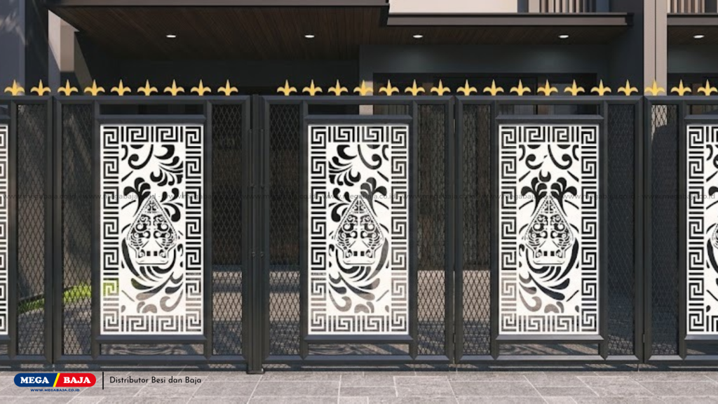 Pagar Laser Cutting Motif Javanese: Bikin Proyek Properti Makin Elegan Bersama Ellip Iron Art !