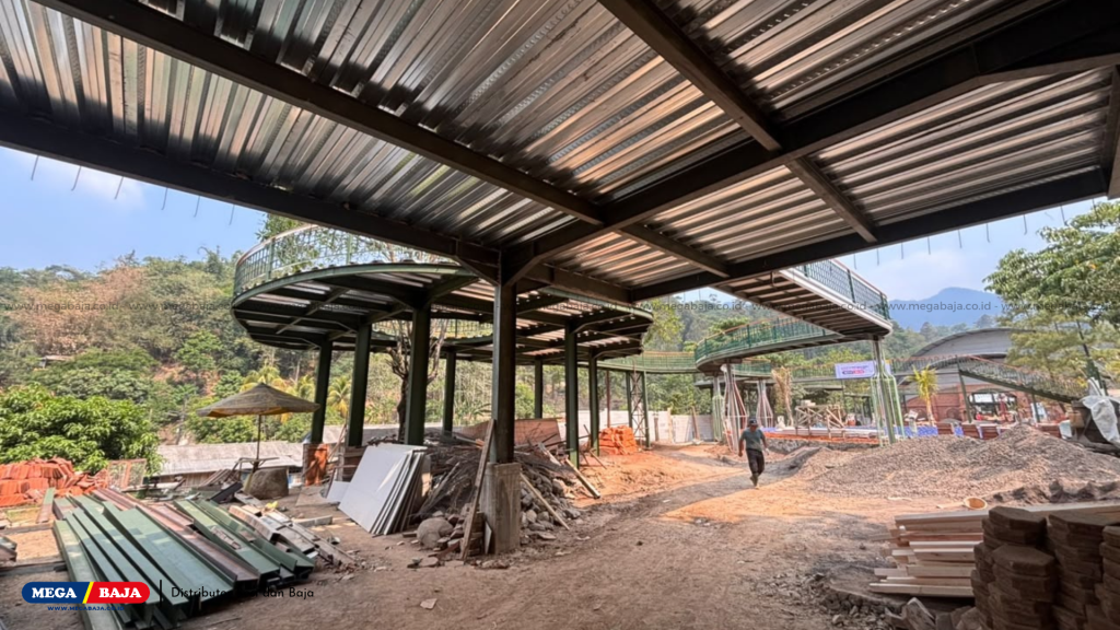 Proyek Kampung Turis Karawang - Besi dan Baja dari Mega Baja 
