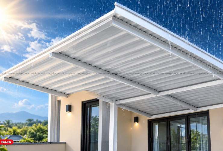 Bangunan Sejuk dan Tahan Lama dengan Atap UPVC Mega Shield Pilihan Dua Musim !