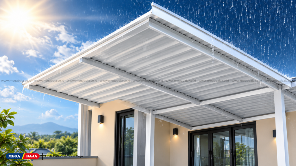 Bangunan Sejuk dan Tahan Lama dengan Atap UPVC Mega Shield Pilihan Dua Musim !