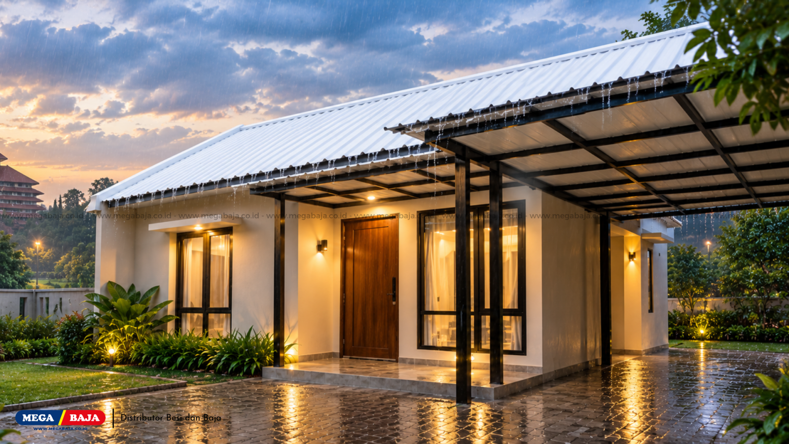 Hunian Sejuk Bebas Bising: Atap UPVC Putih 760 mm untuk Gaya Hidup Modern