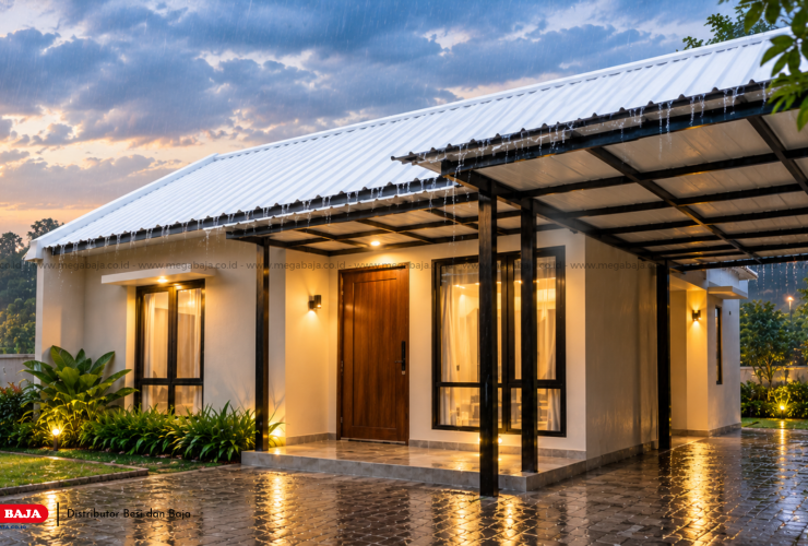 Hunian Sejuk Bebas Bising: Atap UPVC Putih 760 mm untuk Gaya Hidup Modern