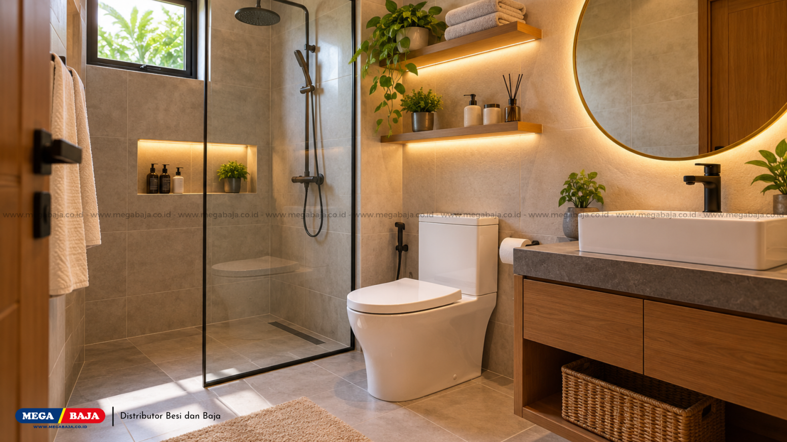 Kamar Mandi Impian Bersama Megabaja: Panduan Lengkap Desain Keren dan Perhitungan Tepat
