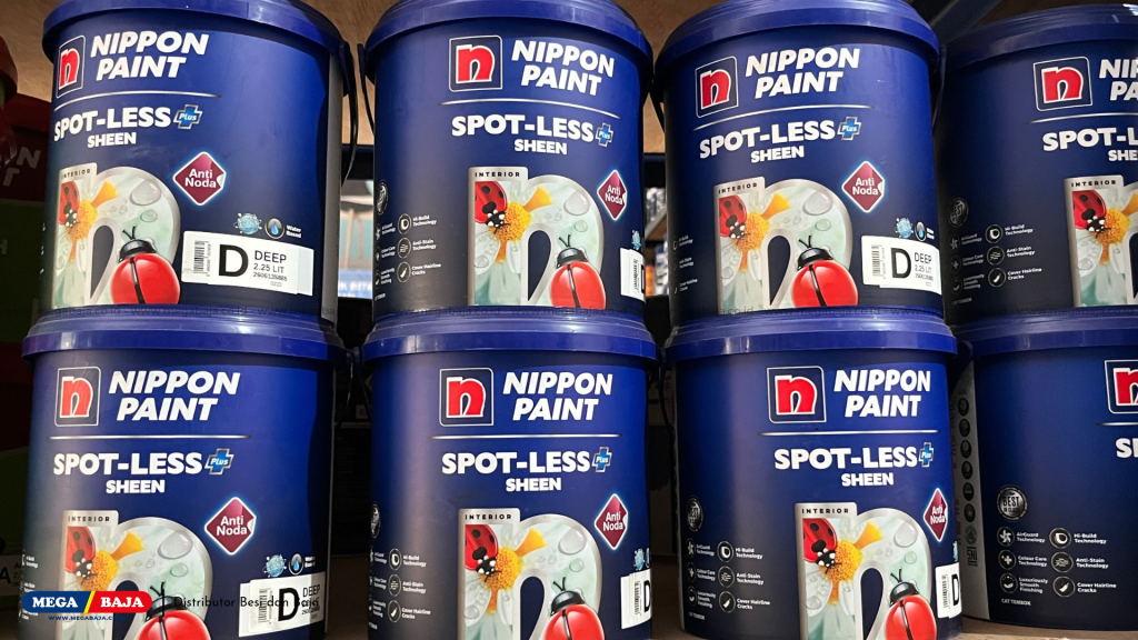 Nippon Paint Spot Less Sheen - Stok Cat di Mega Baja Warna