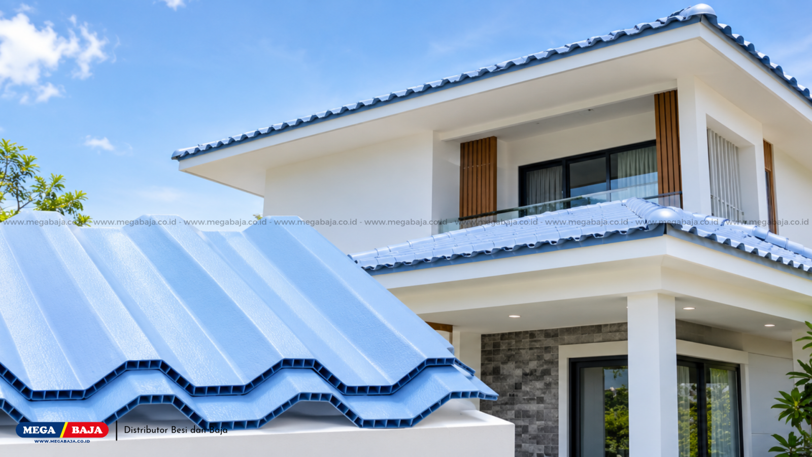 Hunian Nyaman : Hunian Sejuk Sepanjang Hari dengan Atap Dingin uPVC Mega Shield Biru