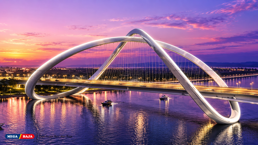 Infinity Bridge (Al Shindagha Bridge) di Dubai
