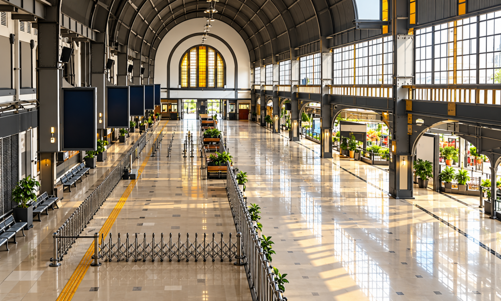 Arsitektur Art Deco di Interior Stasiun Jakarta Kota - Kota Tua Jakarta