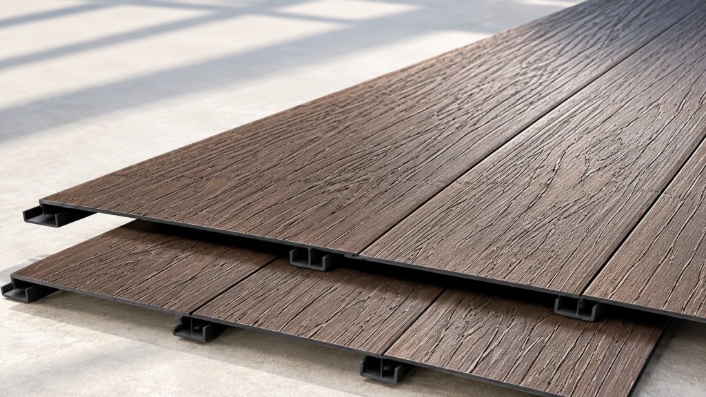 Kecantikan Motif Kayu Lantai Modern dengan Mega Deck Motif Serat Kayu dari Mega Baja